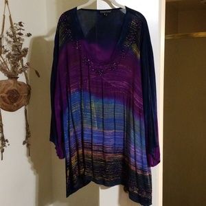 Greater Good 3XL long flutter sleeve and body top